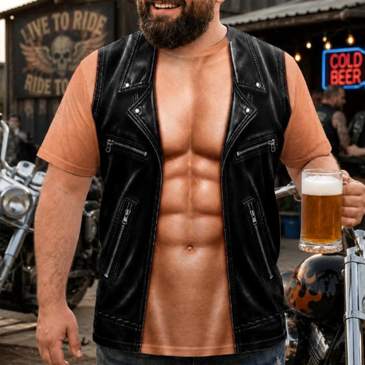 ⏰🔥 ¡OFERTA 50% OFF! 💪😂 Camiseta de Hombre con Estampado Muscular 3D – Diseño Divertido, Ligero y Llamativo para Fiestas y Ocasiones Especiales