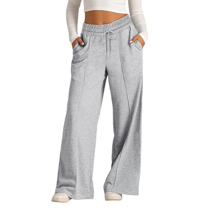 ⏰🔥 ¡OFERTA 50% OFF! 👖✨ Pantalones de Pierna Ancha para Mujer – Cintura Alta con Cordón, Cómodos y Elegantes