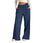 ⏰🔥 ¡OFERTA 50% OFF! 👖✨ Pantalones de Pierna Ancha para Mujer – Cintura Alta con Cordón, Cómodos y Elegantes