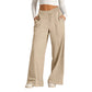 ⏰🔥 ¡OFERTA 50% OFF! 👖✨ Pantalones de Pierna Ancha para Mujer – Cintura Alta con Cordón, Cómodos y Elegantes