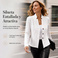 Blazer con botones de textura para mujer
