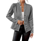 Blazer con botones de textura para mujer