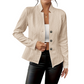 Blazer con botones de textura para mujer