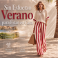 Conjunto informal de dos piezas de rayas con pantalones de pierna ancha para mujer