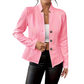 Blazer con botones de textura para mujer