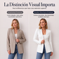 Blazer de mujer con cuello en V y un solo botón