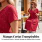 Vestido elegante de mujer con cuello en V y detalle de torsión en el delantero