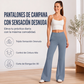 Pantalones de yoga acampanados con efecto levantamiento de glúteos