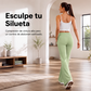 Pantalones de yoga acampanados con efecto levantamiento de glúteos