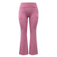 Pantalones de yoga acampanados con efecto levantamiento de glúteos