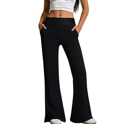 Pantalones de yoga acampanados con efecto levantamiento de glúteos
