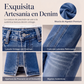 Jeans de pierna ancha de talle alto para mujer