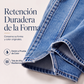 Jeans de pierna ancha de talle alto para mujer
