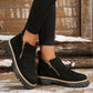 ⏰🔥 ¡OFERTA 50% OFF! 👢✨ Botines de Mujer de Punta Redonda – Resistentes al Agua, Antideslizantes y Cómodos Todo el Día