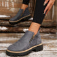 ⏰🔥 ¡OFERTA 50% OFF! 👢✨ Botines de Mujer de Punta Redonda – Resistentes al Agua, Antideslizantes y Cómodos Todo el Día