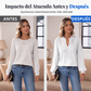 ⏰🔥 ¡OFERTA 50% OFF! 👚✨ Blusa de Encaje con Cuello de Pico para Mujer – Elegante, Femenina y Versátil
