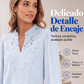 ⏰🔥 ¡OFERTA 50% OFF! 👚✨ Blusa de Encaje con Cuello de Pico para Mujer – Elegante, Femenina y Versátil
