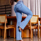 ⏰🔥 ¡OFERTA 50% OFF! 👖✨ Jeans Acampanados de Talle Alto para Mujer – Efecto Estilizado, Cómodos y con Ajuste Perfecto
