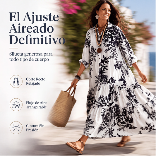 ⏰🔥 ¡OFERTA 50% OFF! 👗🌸 Vestido Maxi Floral Bohemio para Mujer – Fresco, Cómodo y Elegante con Corte Holgado