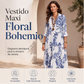 ⏰🔥 ¡OFERTA 50% OFF! 👗🌸 Vestido Maxi Floral Bohemio para Mujer – Fresco, Cómodo y Elegante con Corte Holgado