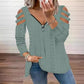 Camiseta para mujer con hombros al descubierto y cremallera