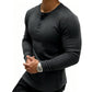 ⏰🔥 ¡OFERTA 50% OFF! 👕💪 Camiseta Henley Slim de Hombre – Ajuste Muscular, Cómoda y Estilizada para Entrenar o Salir