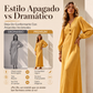 ⏰🔥 ¡OFERTA 50% OFF! 👗✨ Vestido Maxi Casual para Mujer con Cuello en V y Mangas Abullonadas – Elegante, Cómodo y Favorecedor