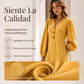 ⏰🔥 ¡OFERTA 50% OFF! 👗✨ Vestido Maxi Casual para Mujer con Cuello en V y Mangas Abullonadas – Elegante, Cómodo y Favorecedor