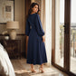 ⏰🔥 ¡OFERTA 50% OFF! 👗✨ Vestido Maxi Casual para Mujer con Cuello en V y Mangas Abullonadas – Elegante, Cómodo y Favorecedor