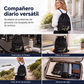 Mochila vintage con cordón plegable para mujer