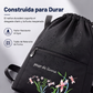 Mochila vintage con cordón plegable para mujer