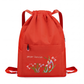Mochila vintage con cordón plegable para mujer