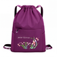 Mochila vintage con cordón plegable para mujer