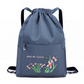 Mochila vintage con cordón plegable para mujer