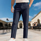 Pantalones de vestir de pierna recta para hombre con cordón