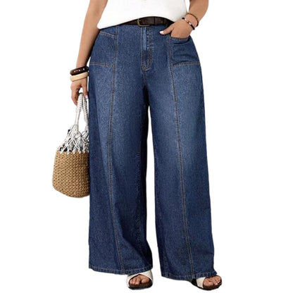⏰🔥 ¡OFERTA 50% OFF! 👖✨ Vaqueros de Pierna Ancha y Cintura Alta para Mujer – Ajuste Favorecedor, Cómodos y Estilo Casual Moderno
