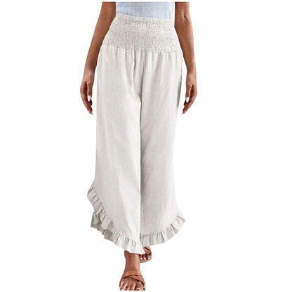 ⏰🔥 ¡OFERTA 50% OFF! 👖✨ Pantalones de Algodón y Lino de Cintura Alta para Mujer – Cómodos, Frescos y Estilo Casual Elegante