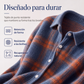 Cárdigan de cuadros con botones casual para mujer