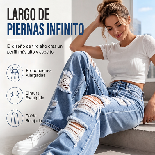 ⏰🔥 ¡OFERTA 50% OFF! 👖✨ Vaqueros Cargo de Pierna Ancha para Mujer – Estilo Streetwear, Tiro Alto y Silueta Estilizada