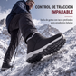 Botas de nieve cálidas sin cordones para hombre para invierno
