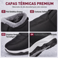 Botas de nieve cálidas sin cordones para hombre para invierno