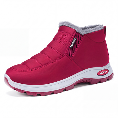 Botas de nieve cálidas sin cordones para hombre para invierno