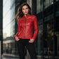 ⏰🔥 ¡OFERTA 50% OFF! 🧥✨ Cazadora Moto de Corte Ajustado para Mujer – Estilo Elegante, Cremalleras Modernas y Look Urbano Sofisticado