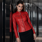 ⏰🔥 ¡OFERTA 50% OFF! 🧥✨ Cazadora Moto de Corte Ajustado para Mujer – Estilo Elegante, Cremalleras Modernas y Look Urbano Sofisticado