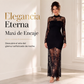 ⏰🔥 ¡OFERTA 50% OFF! 👗✨ Vestido Maxi de Encaje para Mujer – Elegancia de Lujo, Cuello Alto y Silueta Sofisticada para Eventos Especiales