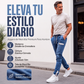 ⏰🔥 ¡OFERTA 50% OFF! 👖✨ Joggers de Vaquero con Cintura Elástica para Hombre – Corte Slim, Estilo Casual y Máximo Confort Diario