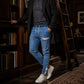 ⏰🔥 ¡OFERTA 50% OFF! 👖✨ Joggers de Vaquero con Cintura Elástica para Hombre – Corte Slim, Estilo Casual y Máximo Confort Diario