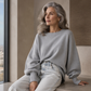 ⏰🔥 ¡OFERTA 50% OFF! 👚✨ Jersey de Cuello Redondo para Mujer Talla Grande – Ajuste Cómodo, Estilo Elegante y Calidez Diaria