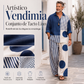 ⏰🔥 ¡OFERTA 50% OFF! 👕✨ Conjunto Retro de Dos Piezas para Hombre – Estilo Vintage, Tela Ligera tipo Lino y Máximo Confort en Verano