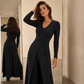 ⏰🔥 ¡OFERTA 50% OFF! 👚✨ Conjunto de Punto de Dos Piezas para Mujer – Top Largo de Manga Larga y Leggings Ajustados, Cómodo y Elegante